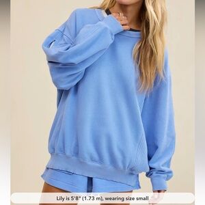 Aerie Light Blue Sweatshirt